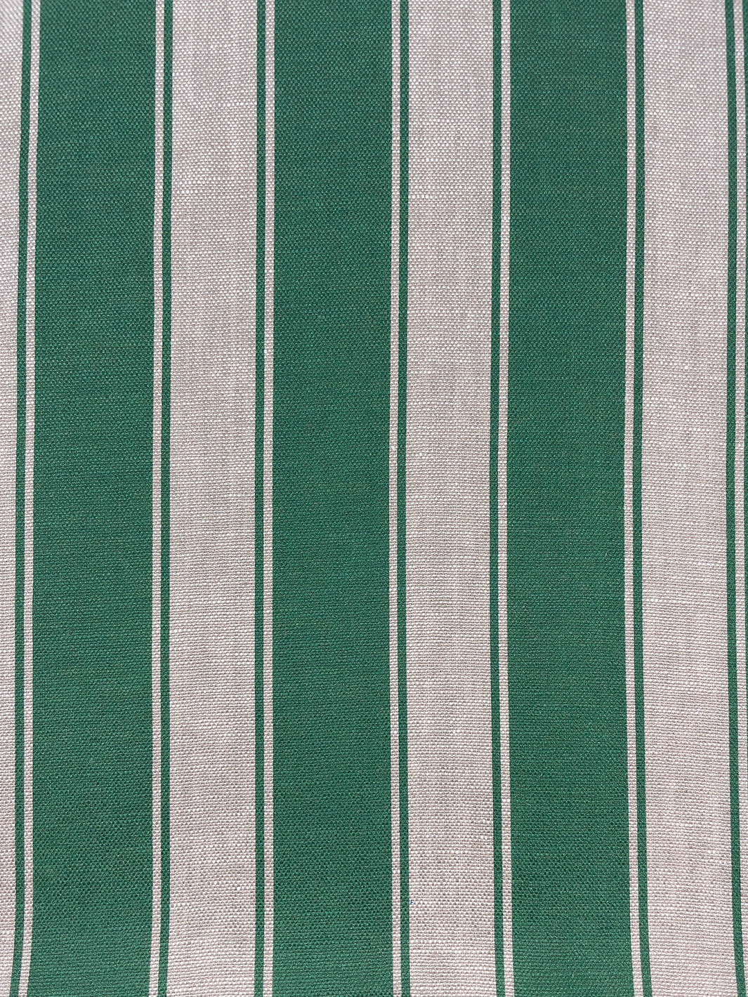 fabric by the yard ojai stripe green on flax linen
