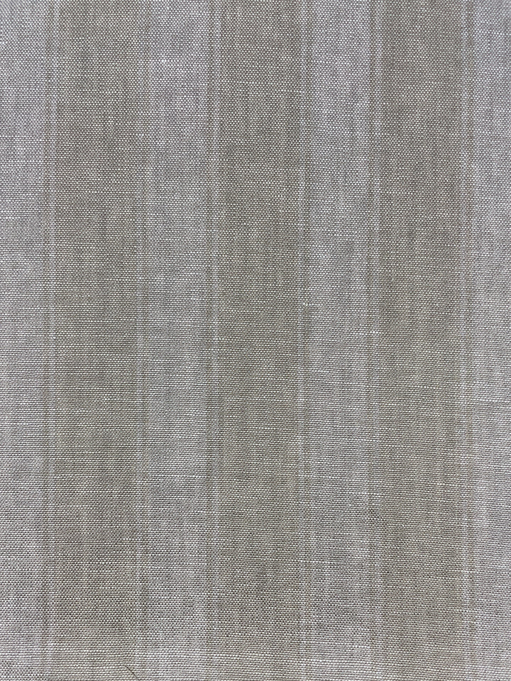 fabric by the yard ojai stripe iced chai on flax linen