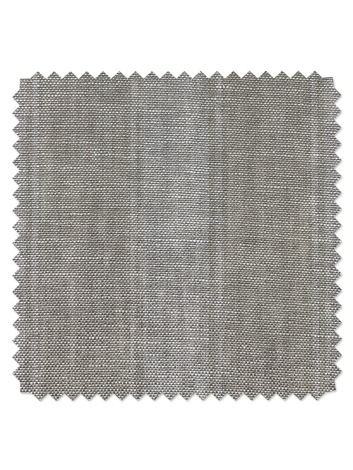 'Ojai Stripe' Flax Linen Fabric by Wallshoppe - Iced Chai