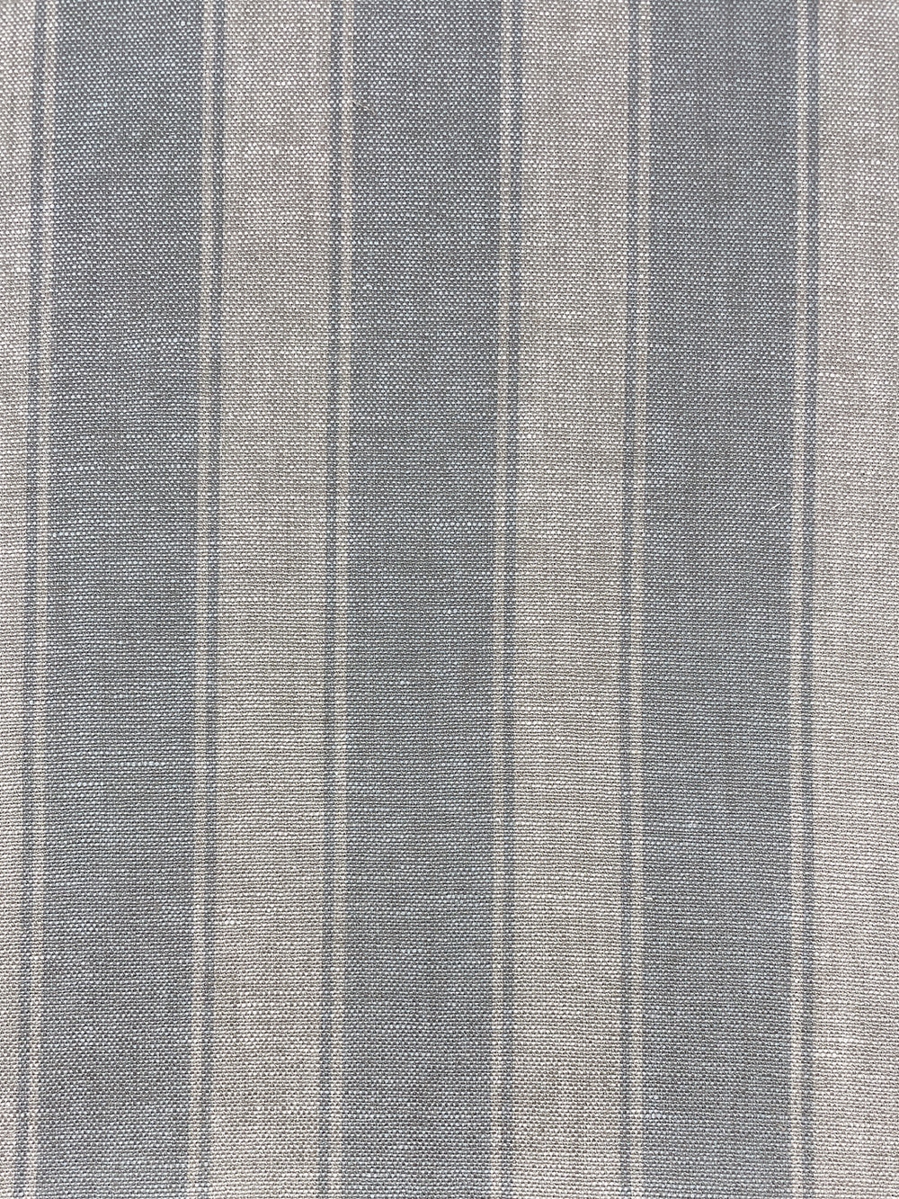 fabric by the yard ojai stripe silver on flax linen