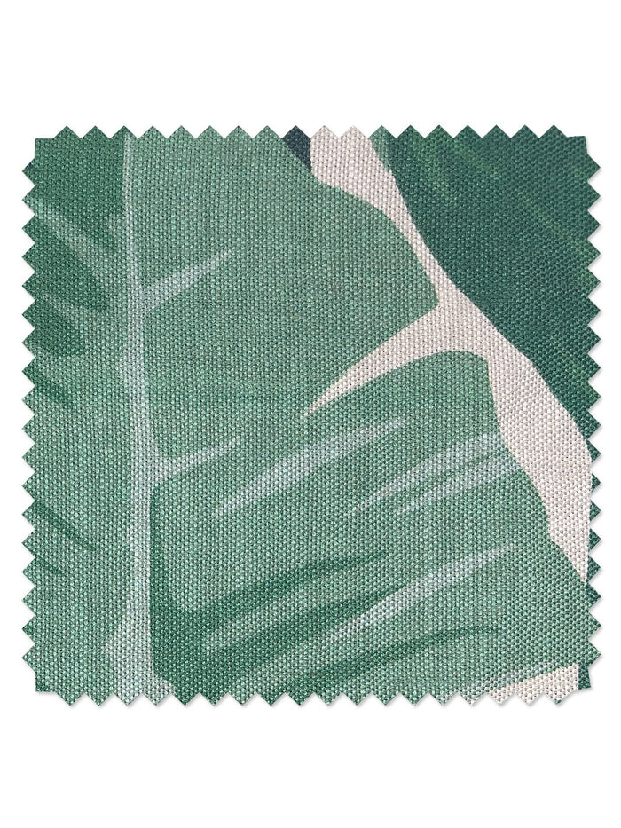 'Pacifico Palm' Flax Linen Fabric by Nathan Turner - Natural