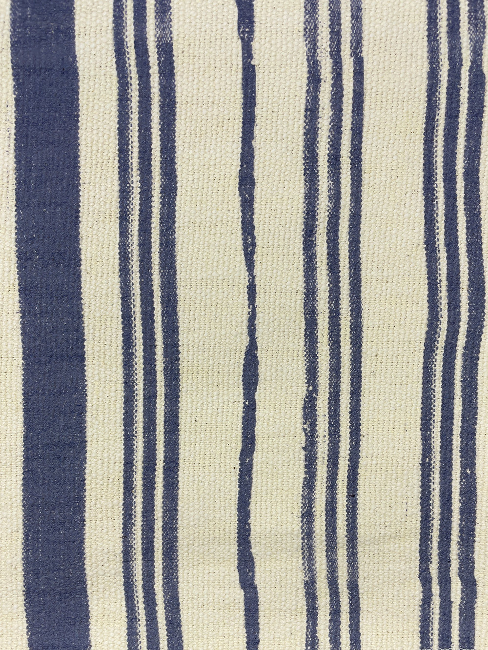 fabric by the yard painted stripes navy on california cotton