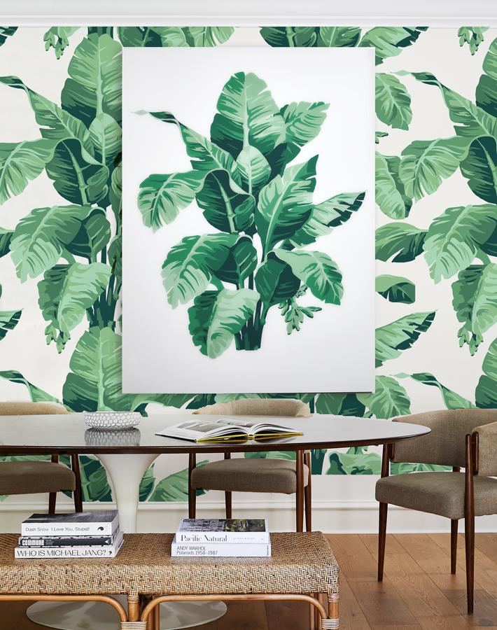 tropical palm large on acrylic