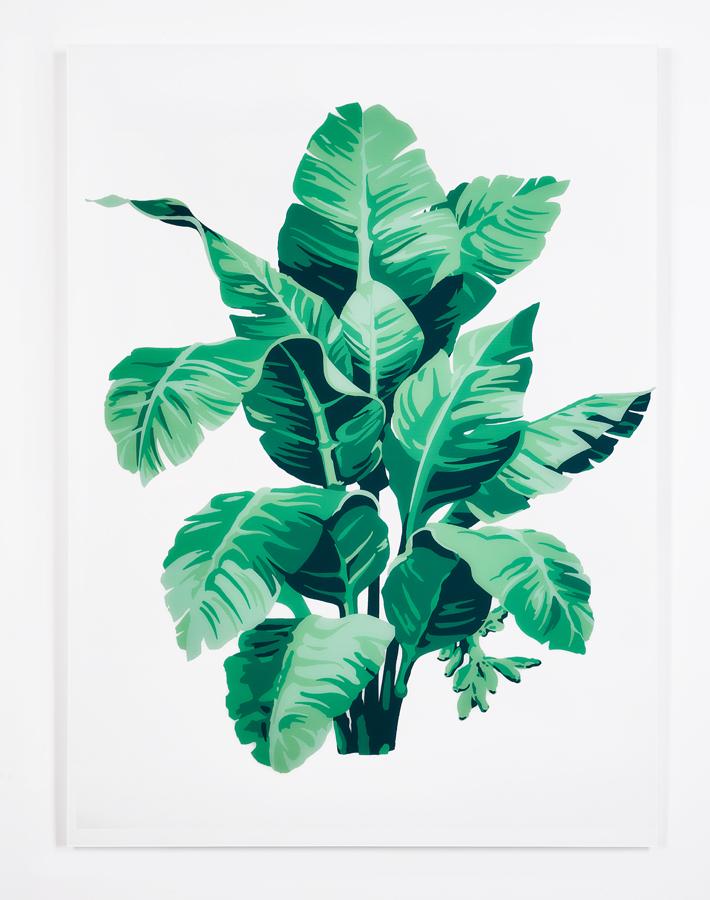 tropical palm large on acrylic