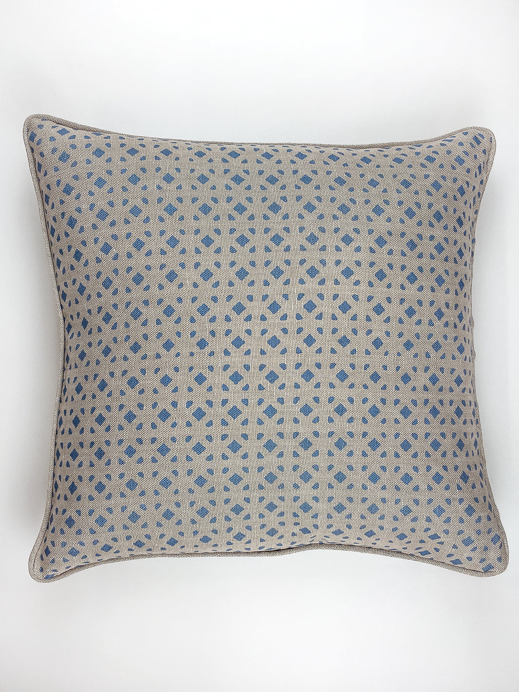 barbie dreamhouse breezeblocks throw pillow blue