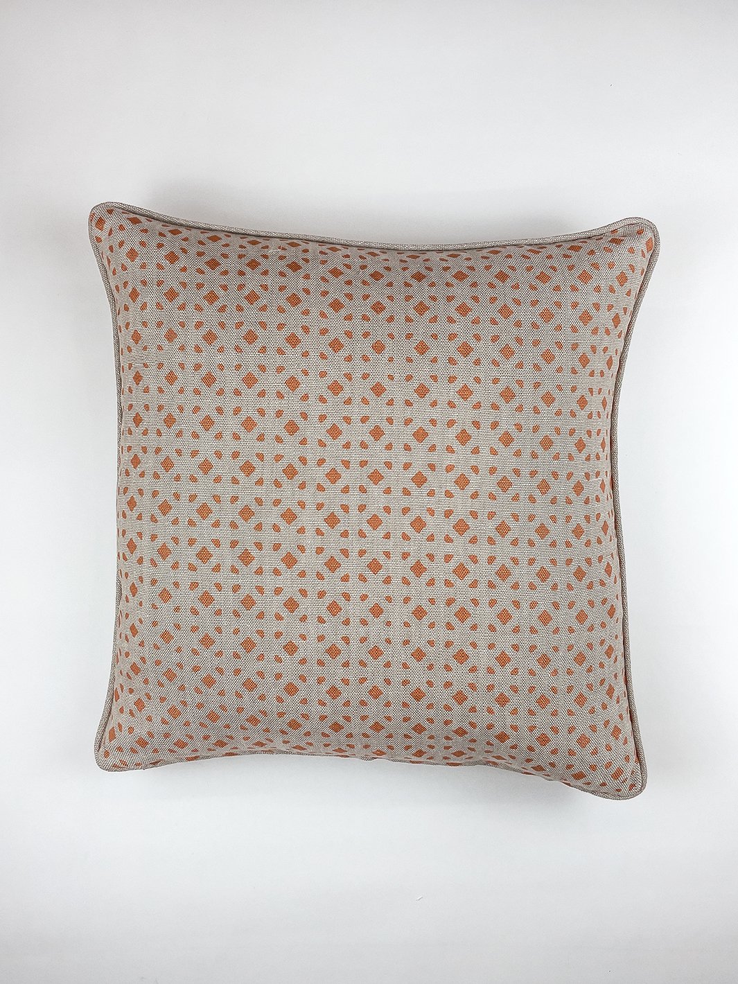 barbie dreamhouse breezeblocks throw pillow orange