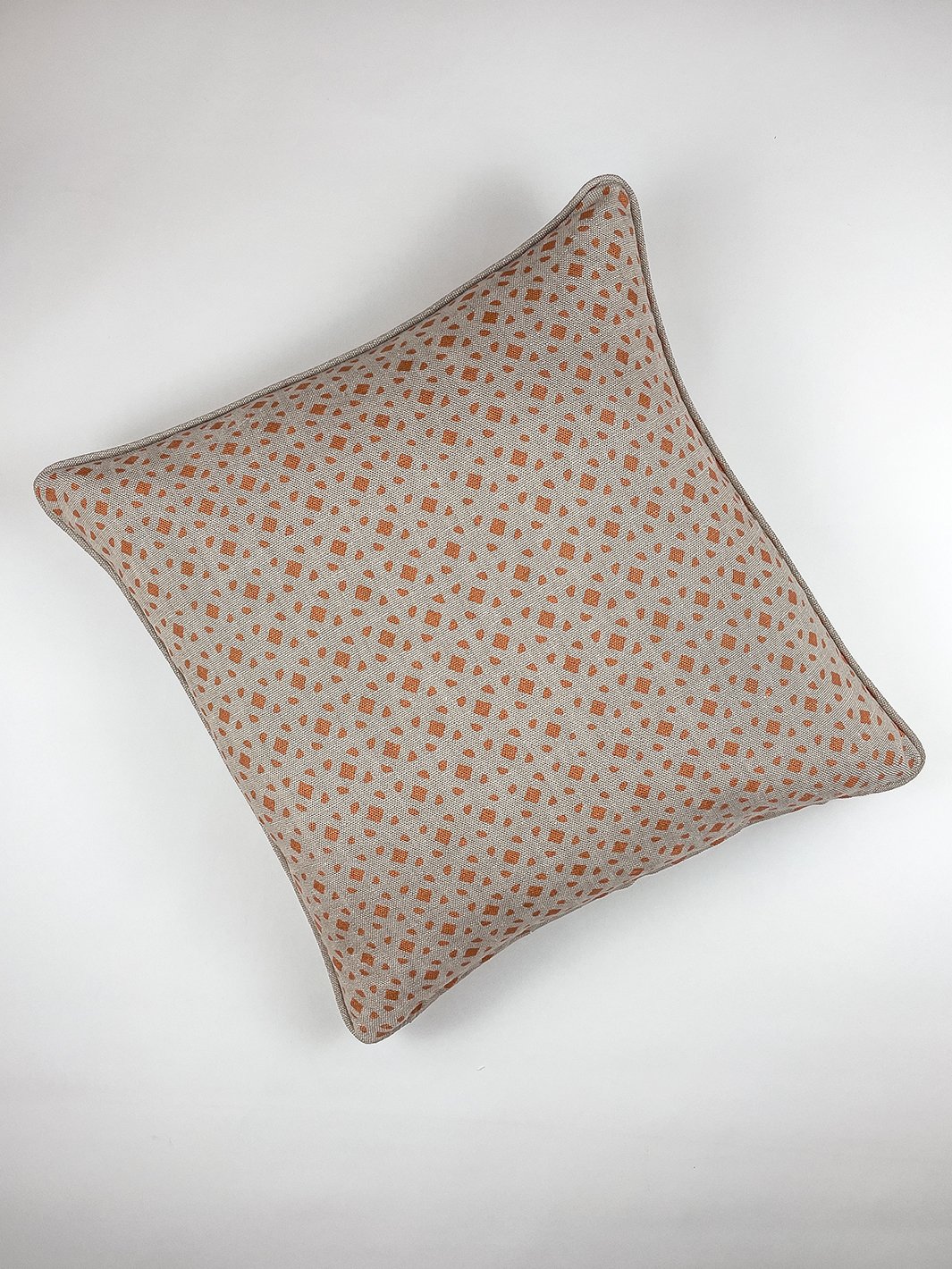 barbie dreamhouse breezeblocks throw pillow orange