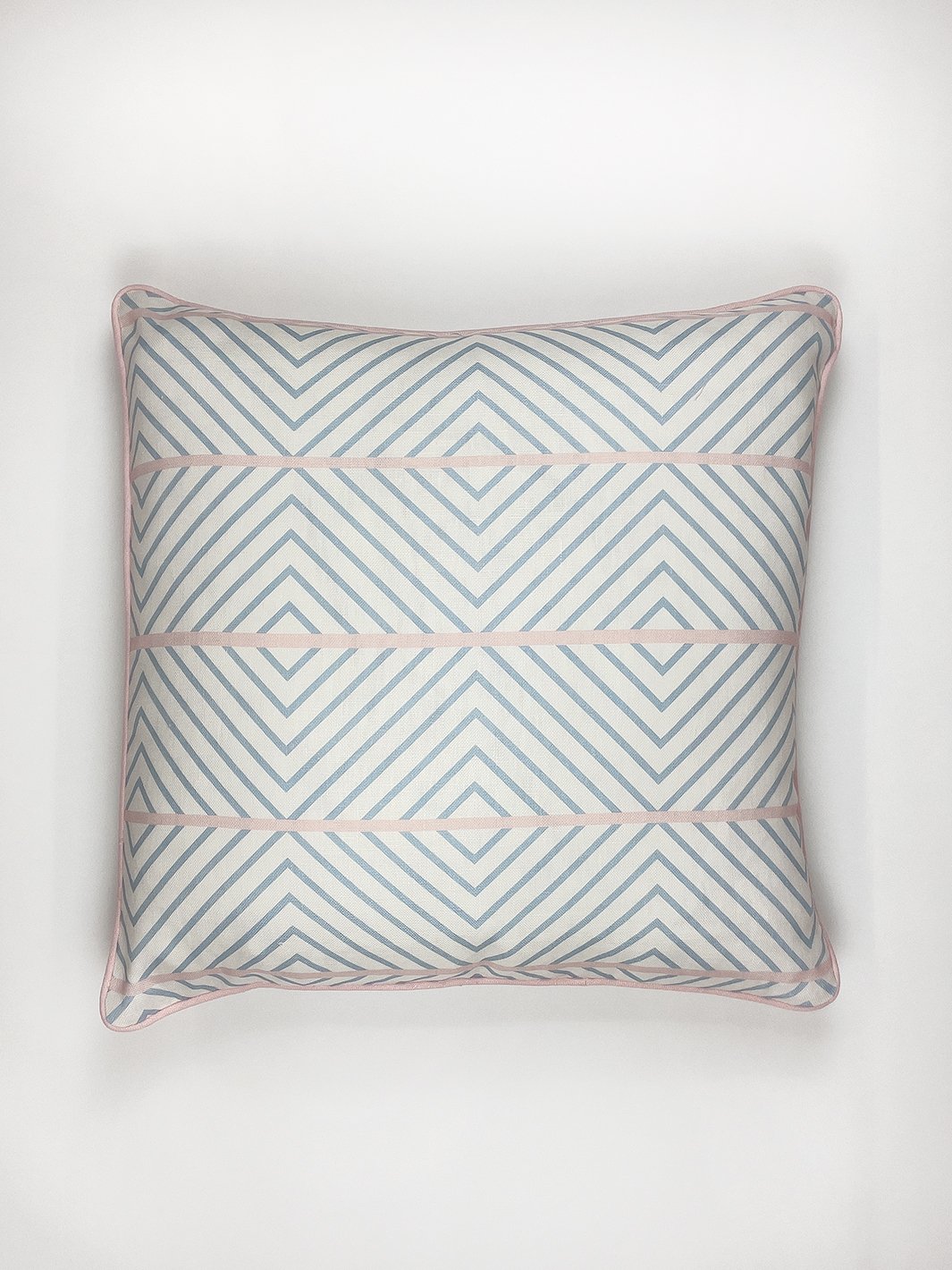 barbie dreamhouse diamond throw pillow baby blue and pink