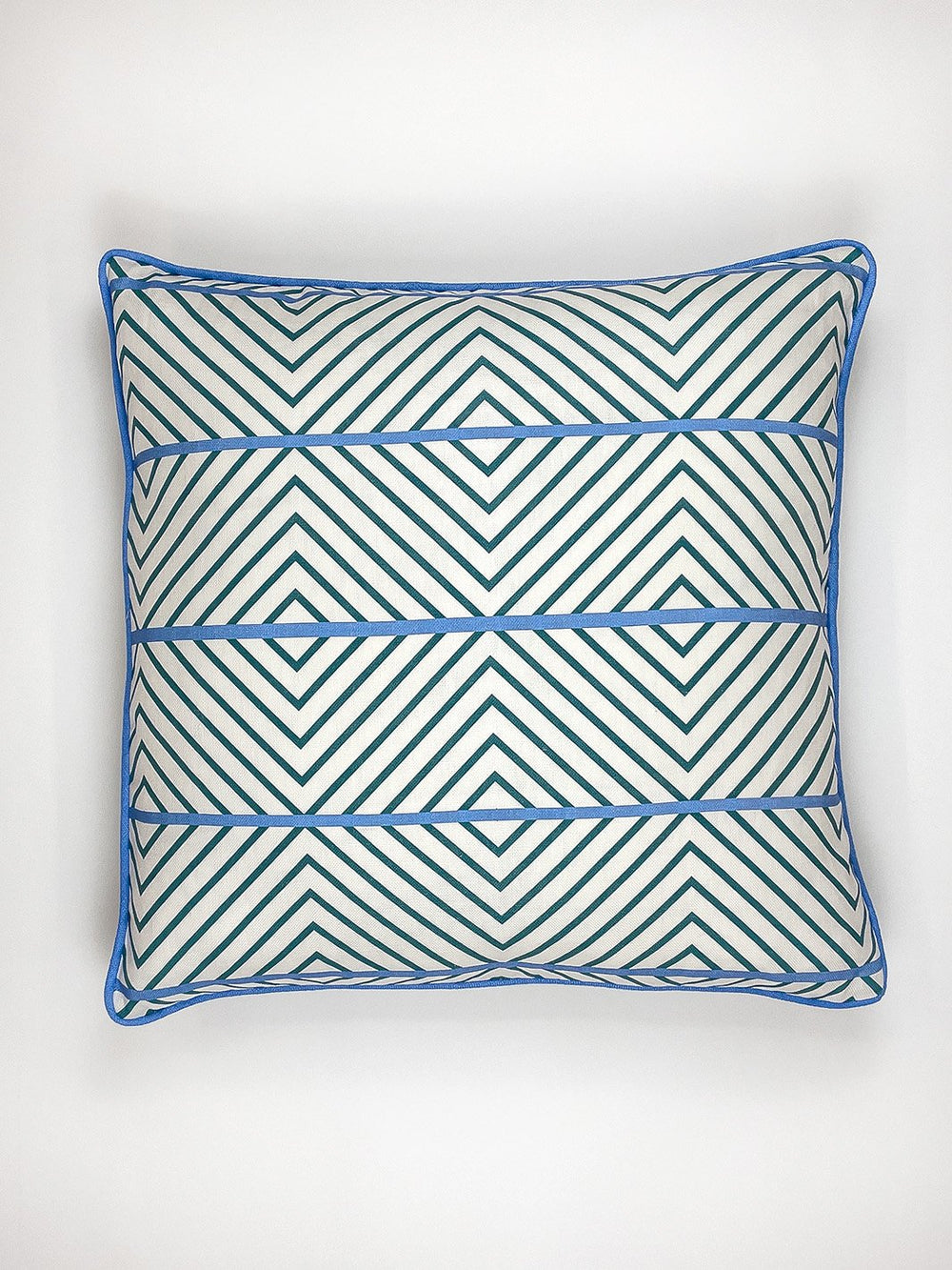 barbie dreamhouse diamond throw pillow teal blue