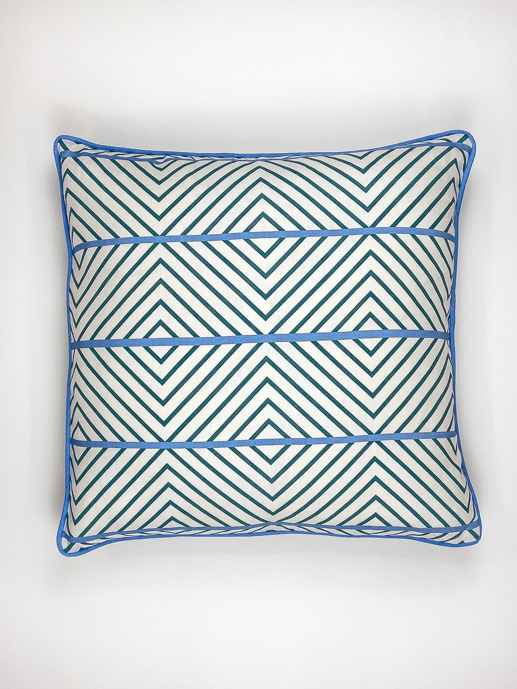 barbie dreamhouse diamond throw pillow teal blue