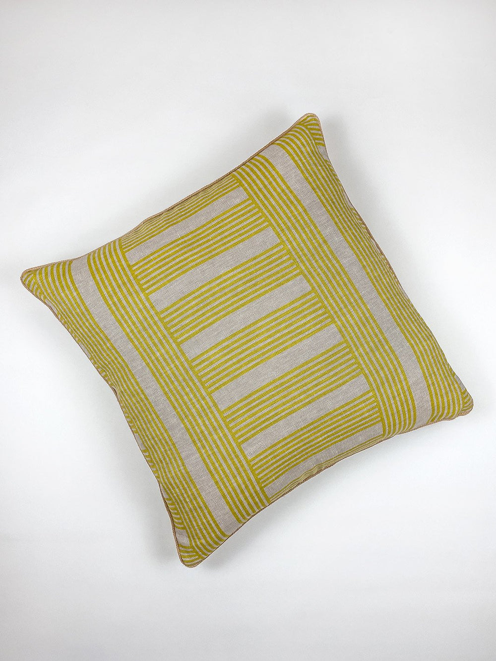 roman holiday grid throw pillow by barbie daffodil