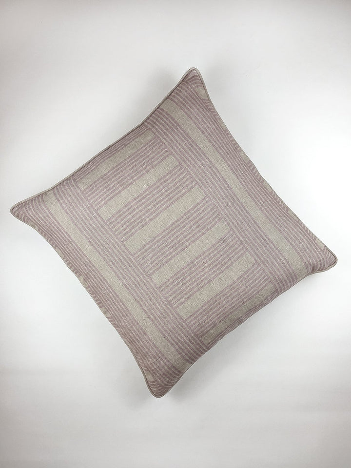 roman holiday grid throw pillow by barbie lilac