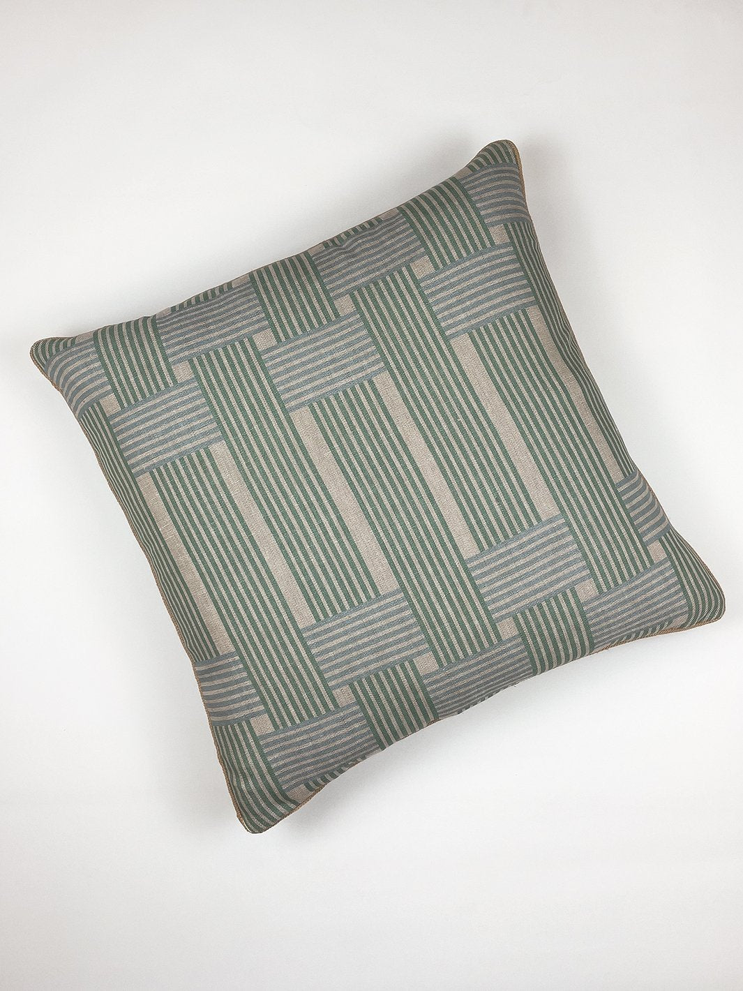 roman holiday woven throw pillow by barbie caribbean blue