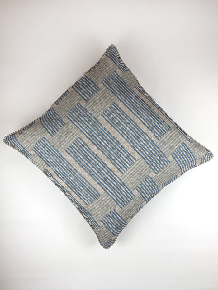 'Roman Holiday Woven' Throw Pillow by Barbie™ - Cornflower