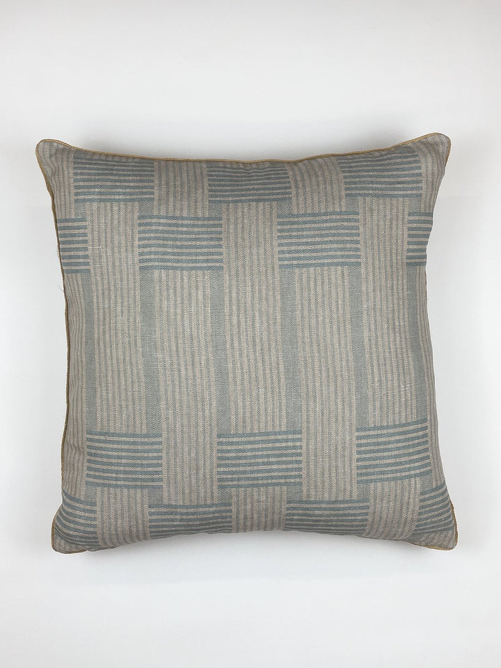roman holiday woven throw pillow by barbie pale blue