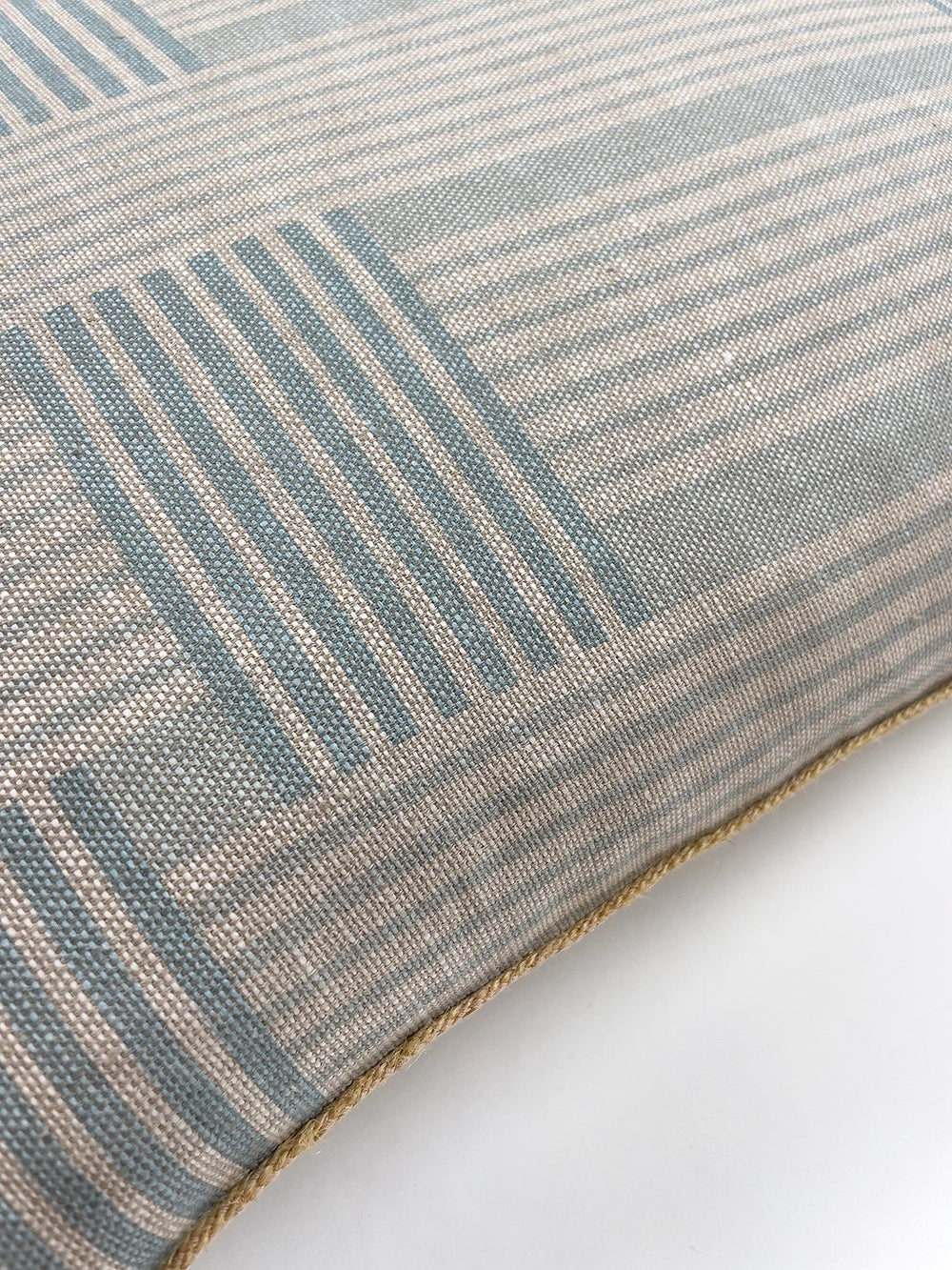 roman holiday woven throw pillow by barbie pale blue