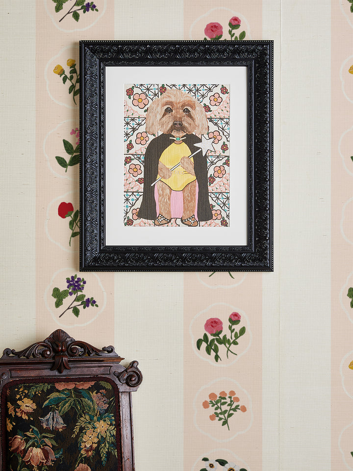 'Playing Dress Up In The Powder Room' by Carly Beck Art Print