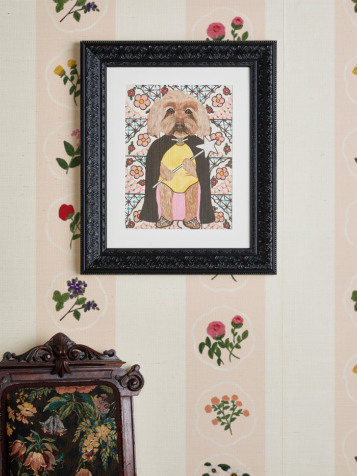 'Playing Dress Up In The Powder Room' by Carly Beck Art Print