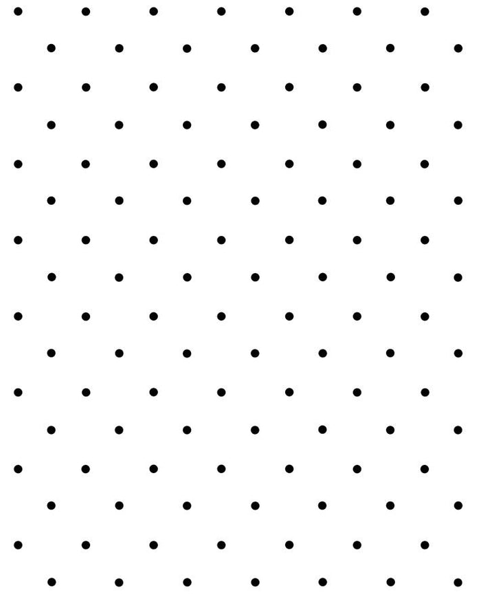 Papier peint « Polka Dot » par Sugar Paper - Noir sur blanc