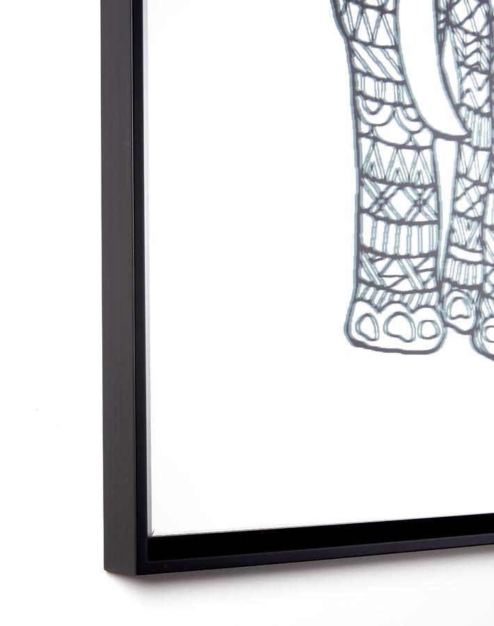 Artshoppe Raja the Black Elephant Mirror