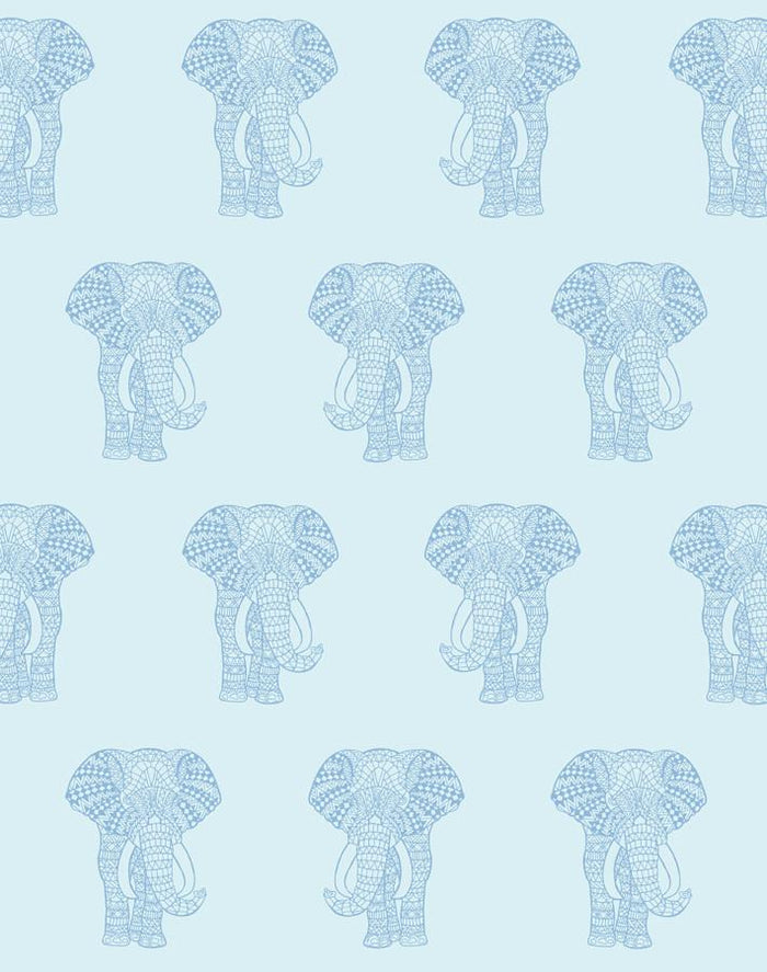 'Raja The Elephant' Wallpaper by Wallshoppe - Sky