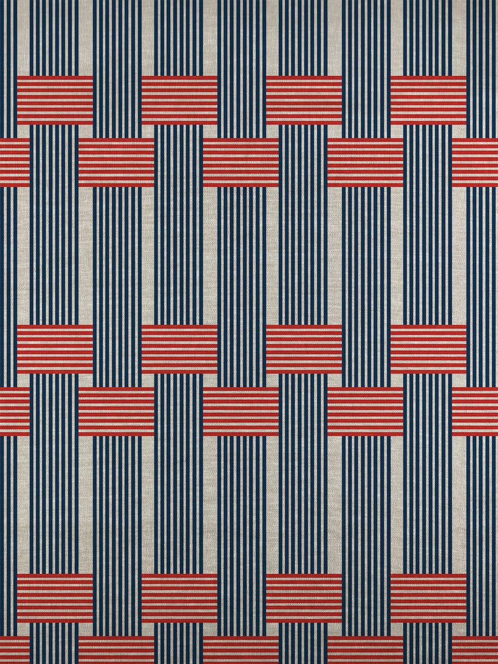 fabric by the yard roman holiday woven navy red