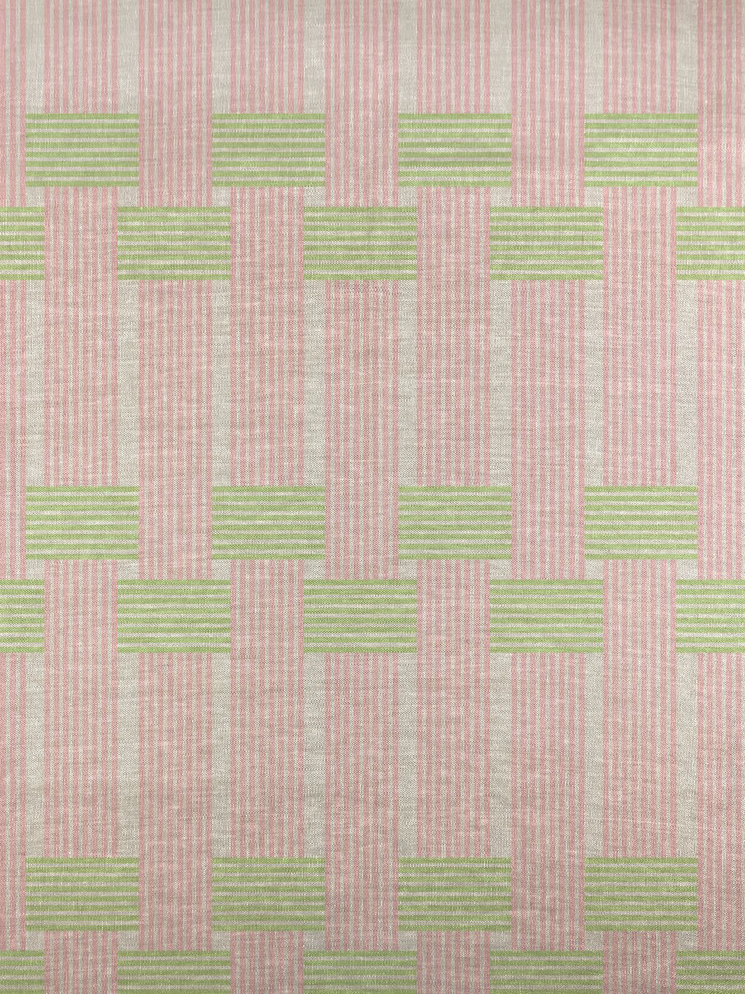 fabric by the yard roman holiday woven pink green