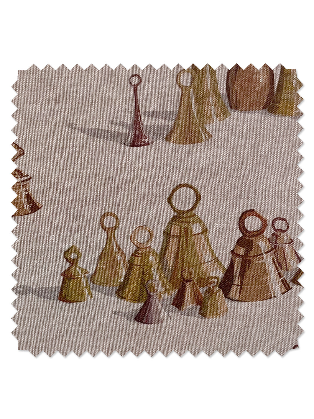 all the bells flax fabric by sarah jessica parker neutral