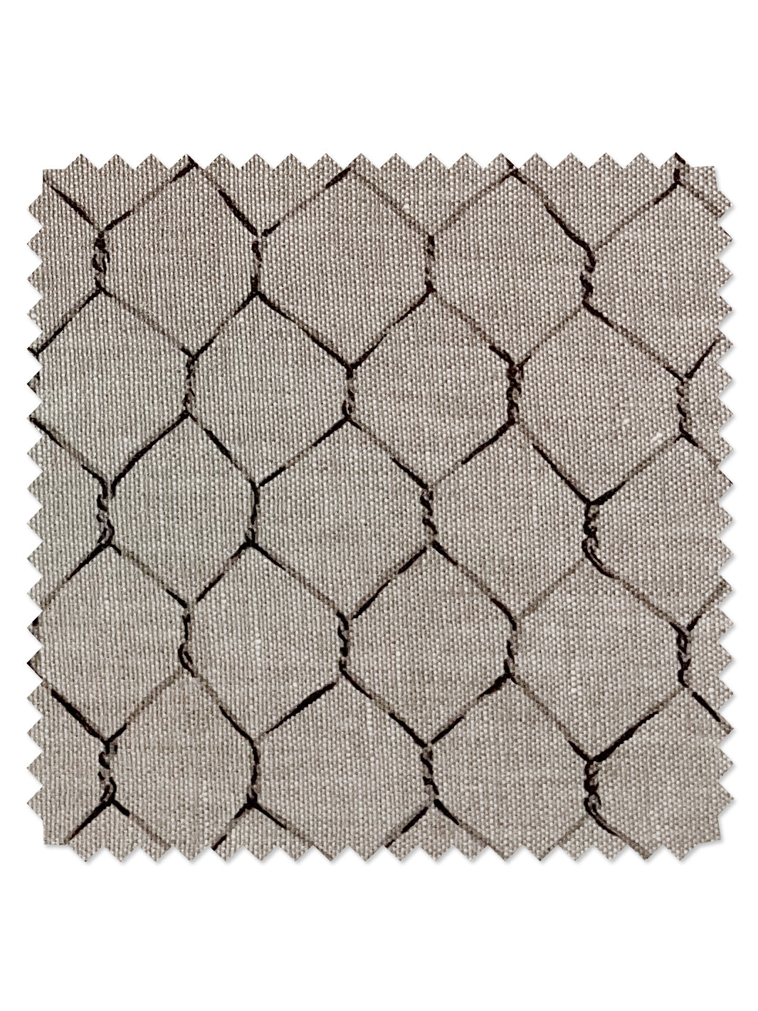evelyns chicken wire flax fabric by sarah jessica parker metal on silver