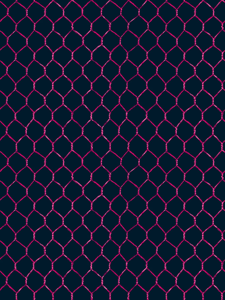 evelyns-chicken-wire-wallpaper-by-sarah-jessica-parker-raspberry-on-navy