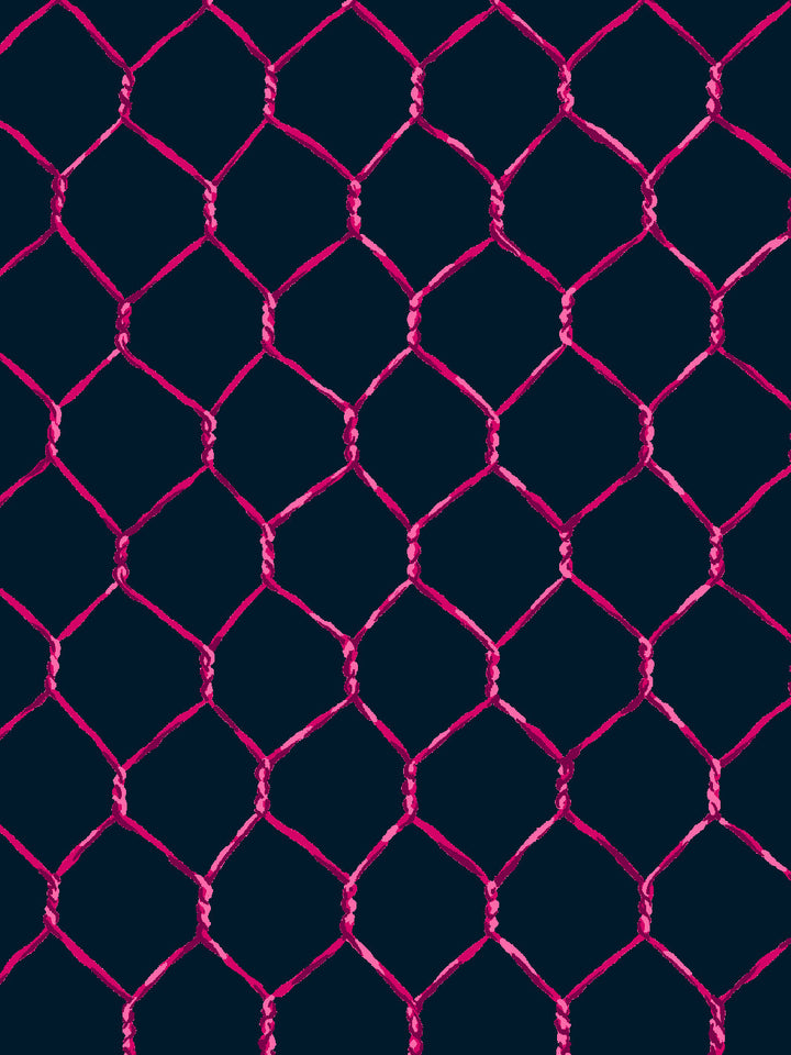evelyns-chicken-wire-wallpaper-by-sarah-jessica-parker-raspberry-on-navy