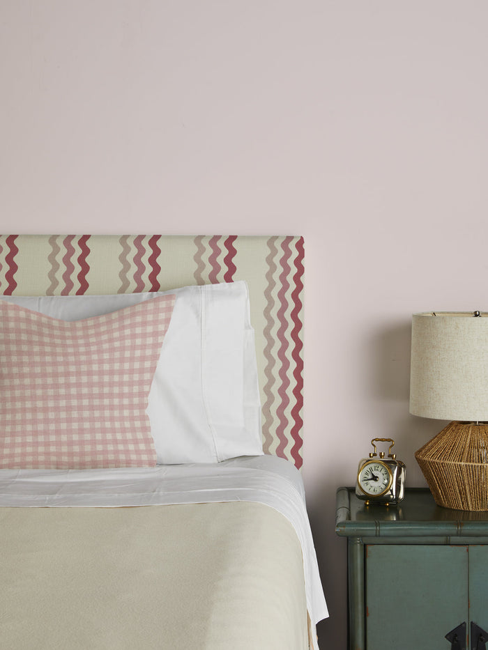 'Pixie Gingham' Pillow by Sarah Jessica Parker - Pink on Linen