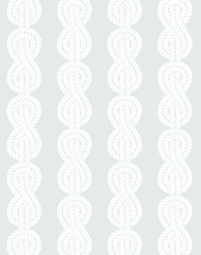 'Sailor Knot' Wallpaper by Wallshoppe - Fog
