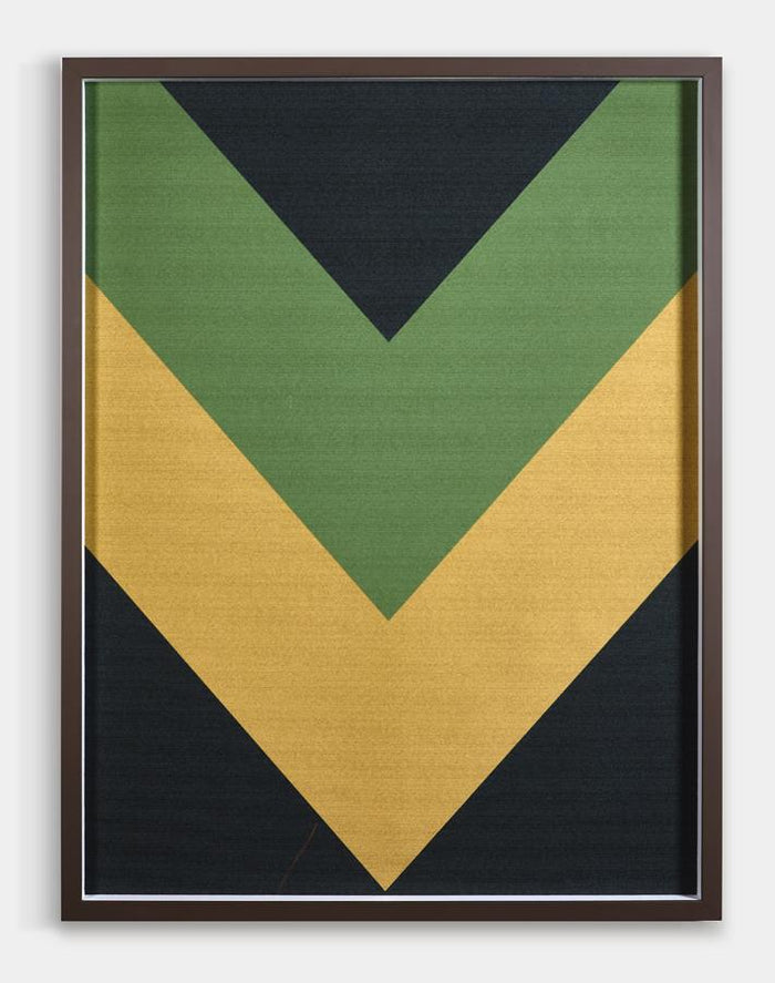 'Sand Chevron' Framed Art by Artshoppe