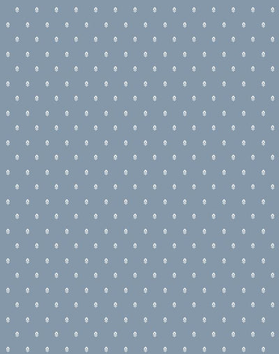 'Tiny Block Print' Wallpaper by Sugar Paper - French Blue