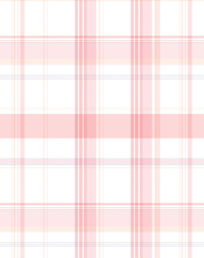 'Sofia Plaid' Wallpaper by Wallshoppe - Shell