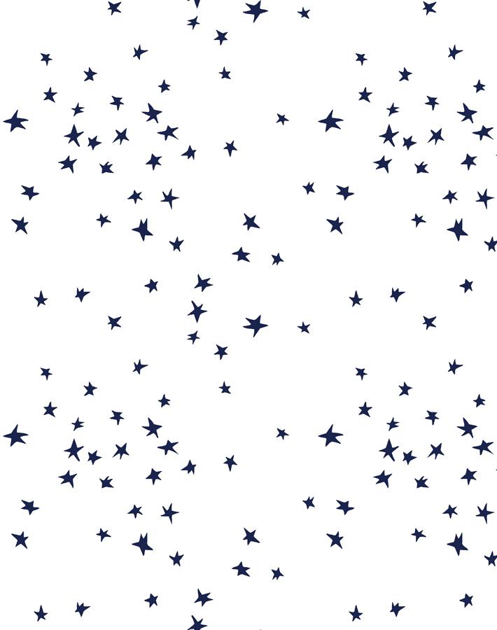 Star' Wallpaper by Clare Navy White