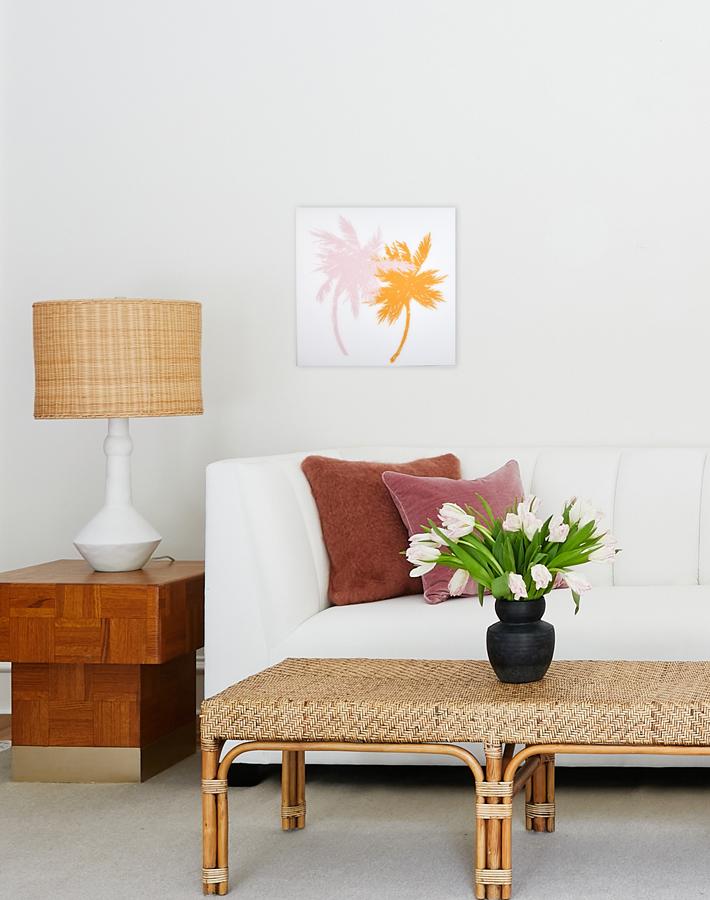 Artshoppe Sunset Palm Trees Small on Acrylic