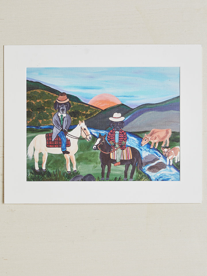 'Sunset In The Canyon' by Carly Beck Art Print