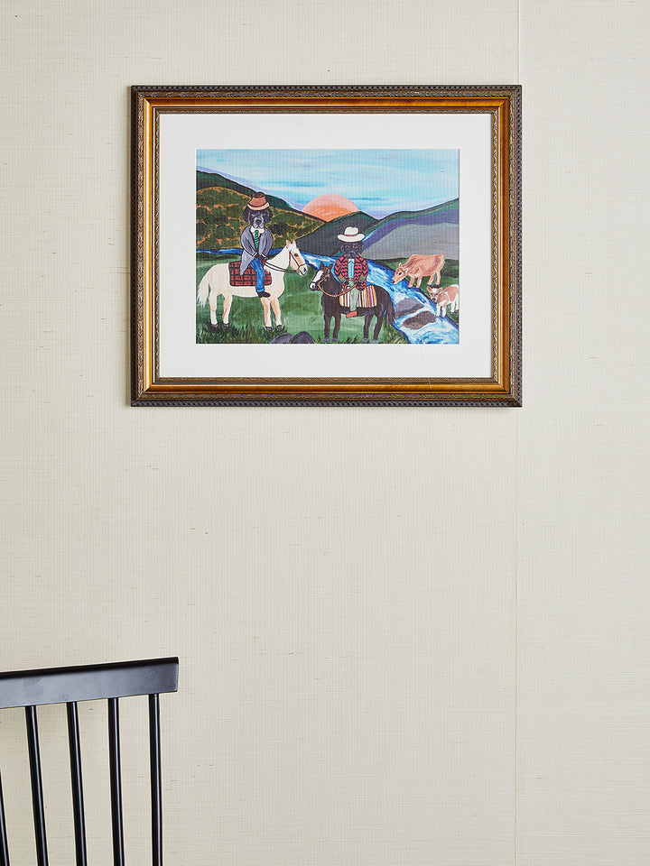 'Sunset In The Canyon' by Carly Beck Art Print