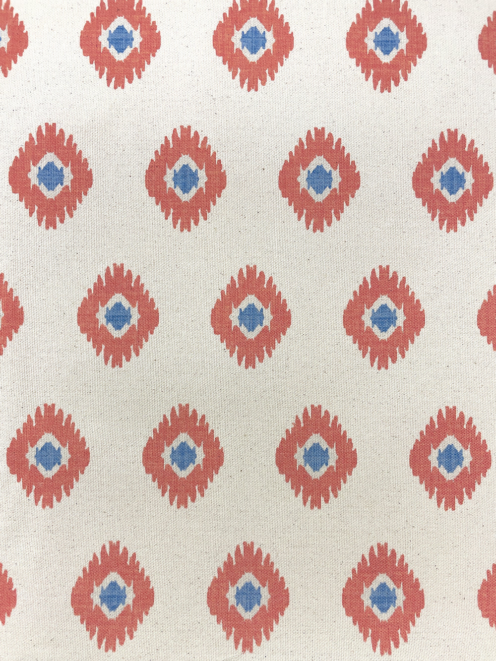 fabric by the yard tangier medallion peach on raw canvas