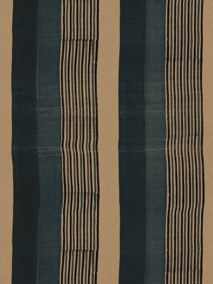 tent stripe large kraft wallpaper chris benz blue on kraft