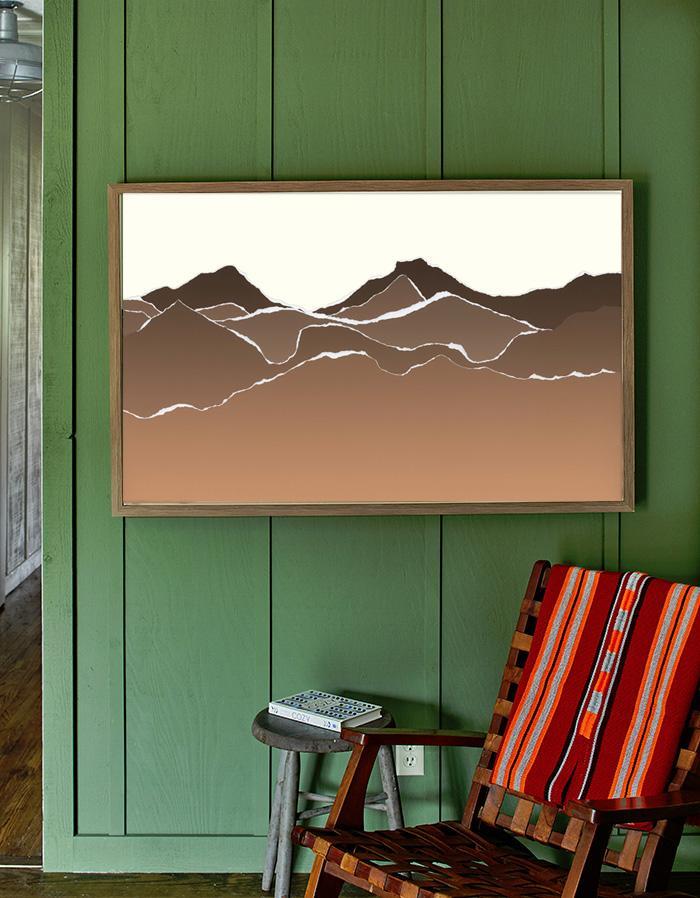 Artshoppe Torn Mountains by Nathan Turner - Framed Wall Art | Art by Wallshoppe