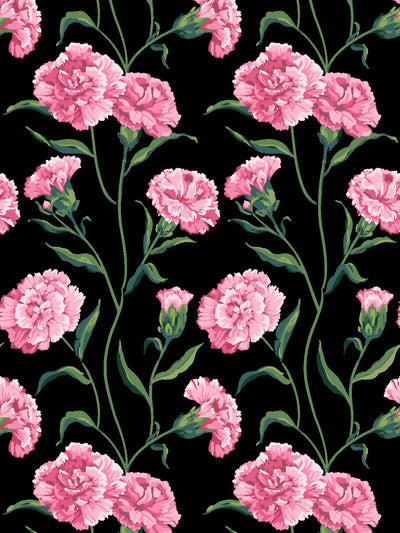 'Townhouse Mural' Wallpaper by Sarah Jessica Parker - Blush on Black