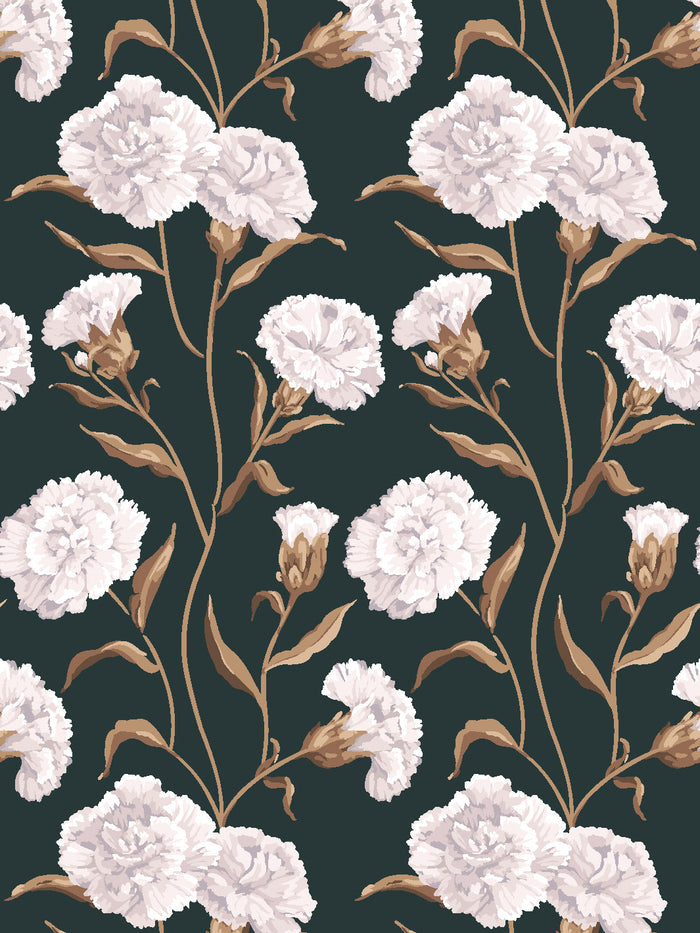 'Townhouse' Mural Wallpaper by Sarah Jessica Parker - Pearl on Deep Navy