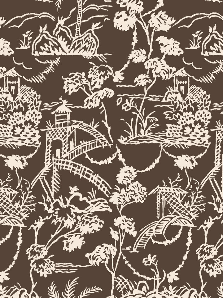 tropical-toile-wallpaper-chris-benz-deep-brown
