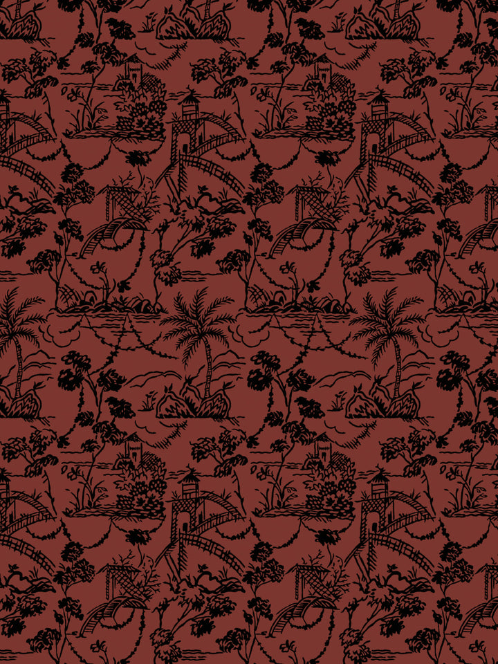 tropical-toile-wallpaper-chris-benz-rust