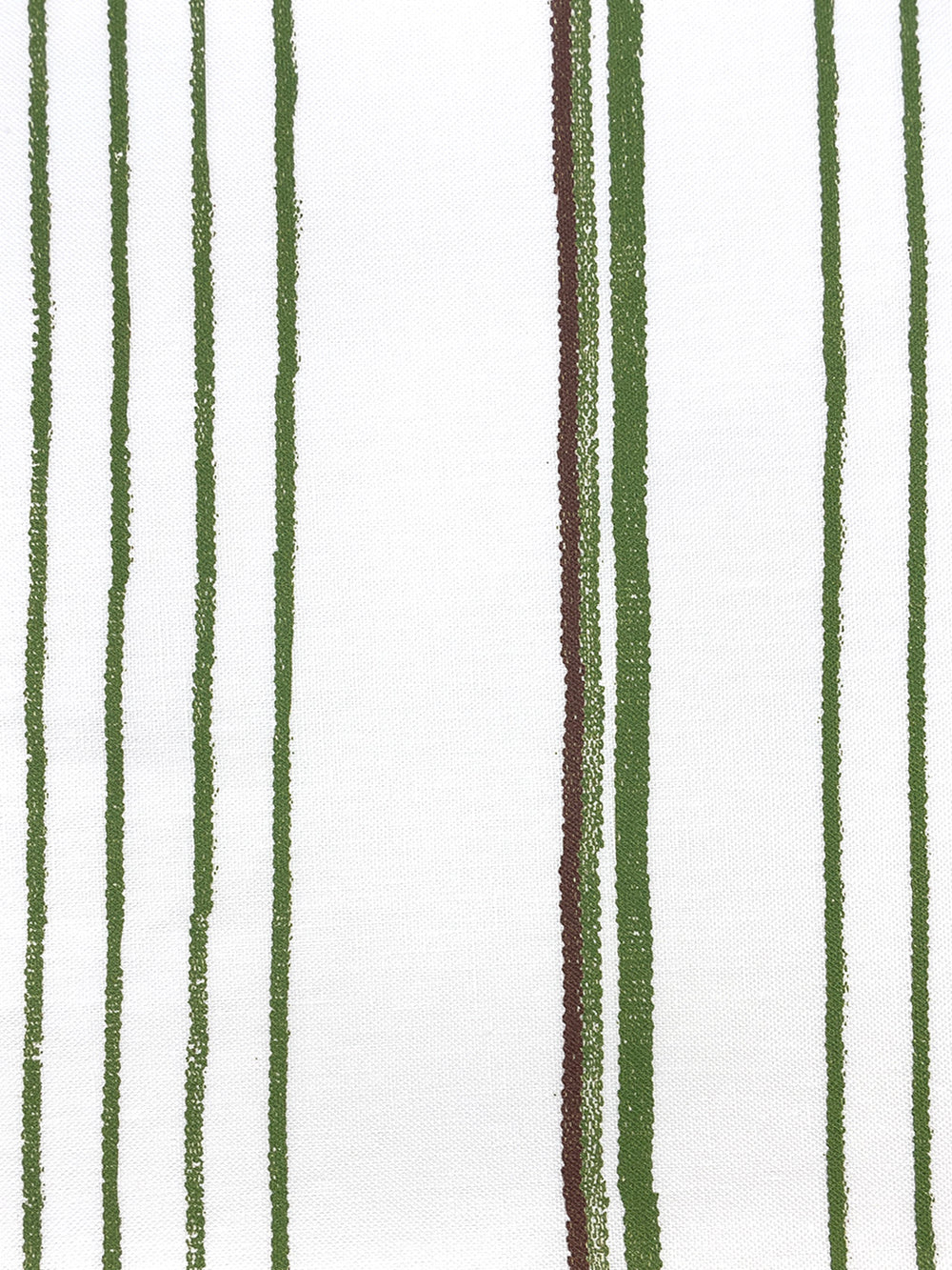 fabric by the yard two tone stripe rust moss on linen