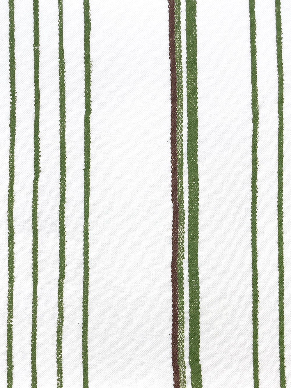 fabric by the yard two toned stripe rust moss on flax linen
