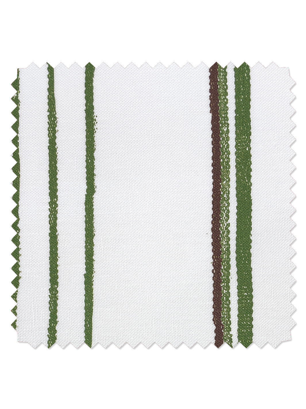 fabric by the yard two tone stripe rust moss on linen